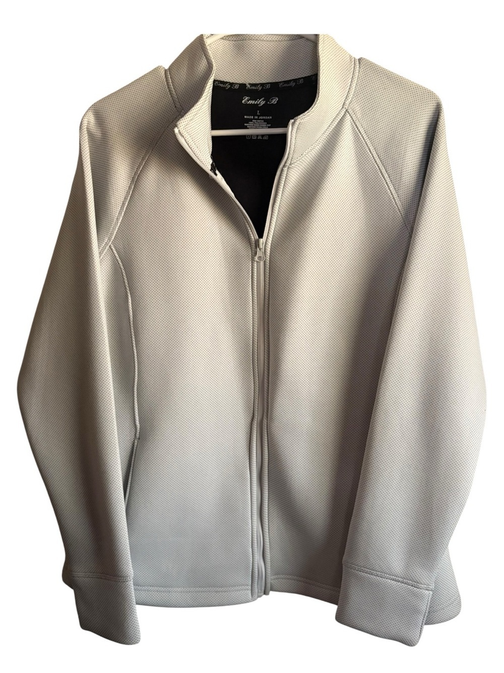 Emily B  Full-Zip Mock Neck Jacket